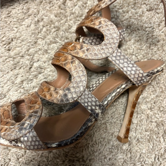 Sergio Rossi Python Italian Leather Pumps π - Picture 10 of 16